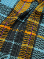PLEATS PLEASE ISSEY MIYAKE プリーツプリーズ チェック柄 パッチワークプリント 長袖シャツ 4