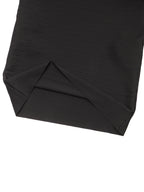 ISSEY MIYAKE イッセイミヤケ スクエアネック ワンピース ボーダー柄 2 ブラック