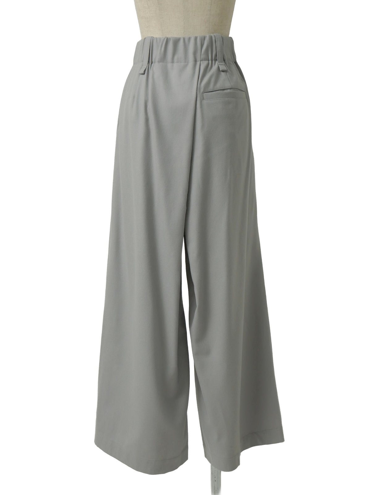 ISSEY MIYAKE イッセイミヤケ ウール タックワイドパンツ スラックス 2 グレー