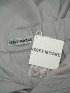 ISSEY MIYAKE イッセイミヤケ ウール タックワイドパンツ スラックス 2 グレー