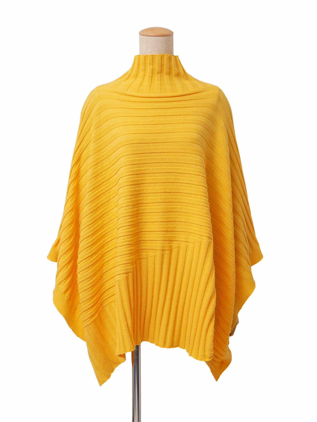 ISSEY MIYAKE イッセイミヤケ 変形 ニットポンチョ トップス 2 イエロー