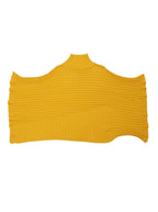 ISSEY MIYAKE イッセイミヤケ 変形 ニットポンチョ トップス 2 イエロー