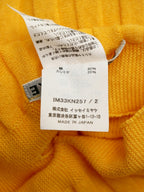 ISSEY MIYAKE イッセイミヤケ 変形 ニットポンチョ トップス 2 イエロー