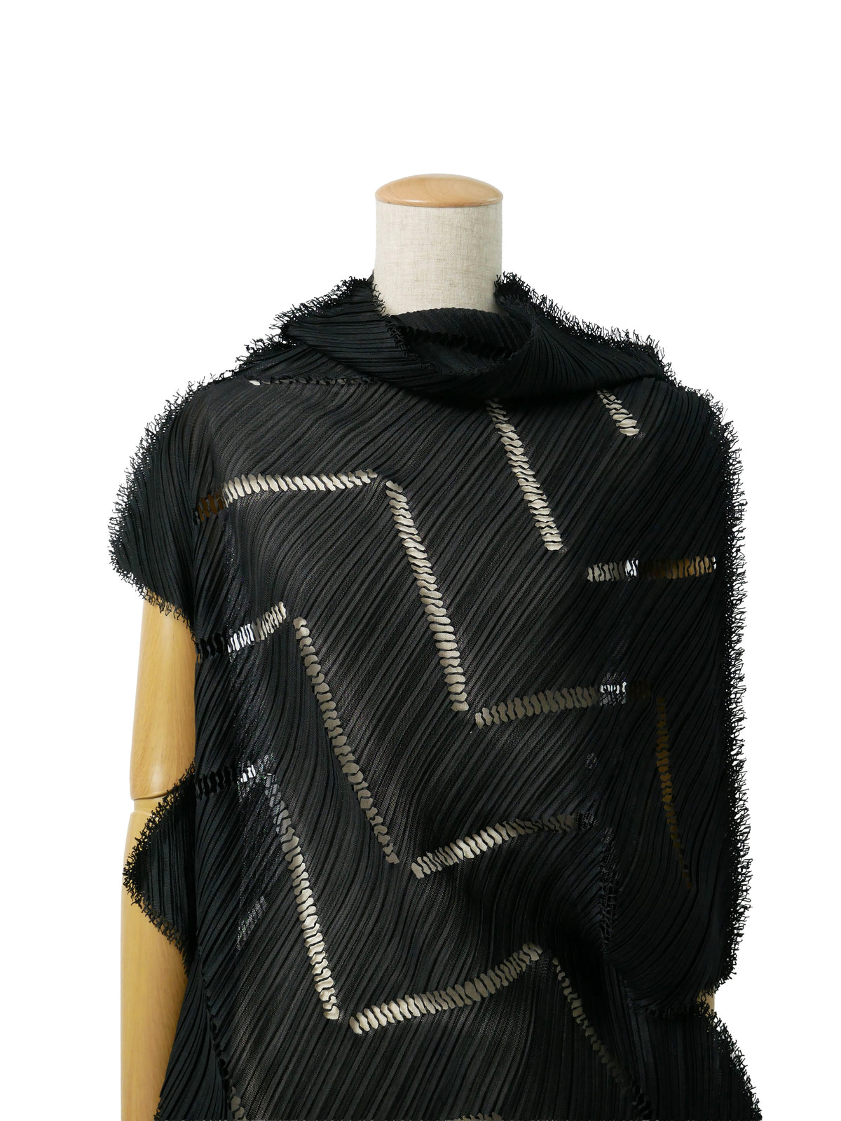 ISSEY MIYAKE A-POC INSIDE イッセイミヤケ プリーツ 変形トップス チュニック 2 ブラック