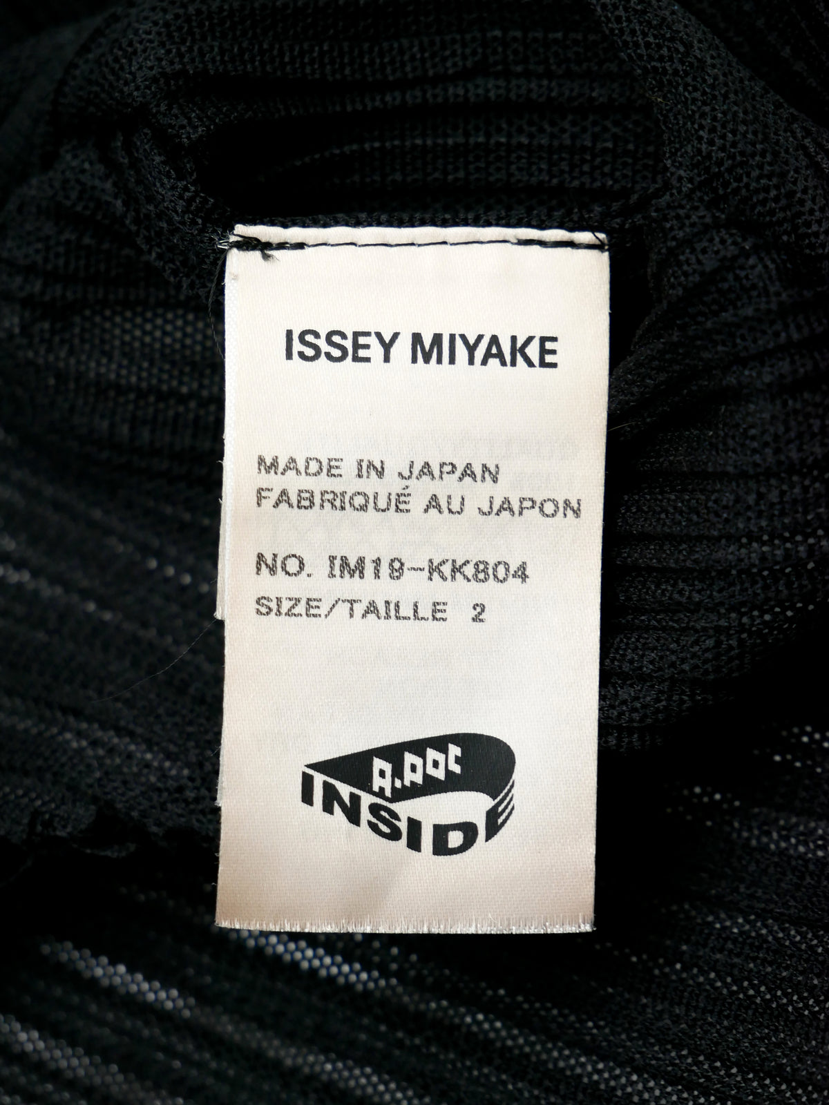 ISSEY MIYAKE A-POC INSIDE イッセイミヤケ プリーツ 変形トップス チュニック 2 ブラック