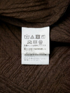 ISSEY MIYAKE イッセイミヤケ ロングノースリーブワンピース 2 ブラウン