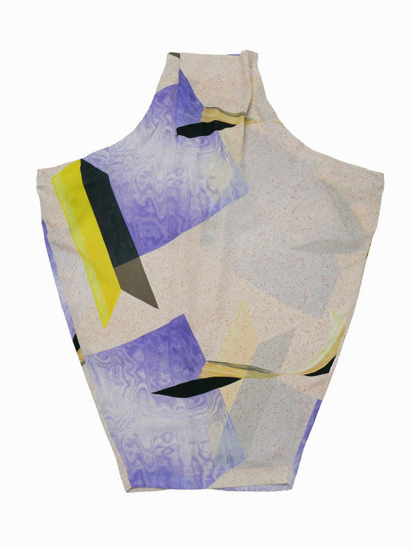 ISSEY MIYAKE イッセイミヤケ 23SS TANGIBLE 変形 ドレープ ロングプリントワンピース 1