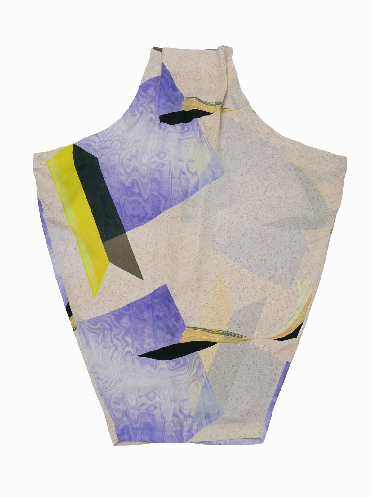 ISSEY MIYAKE イッセイミヤケ 23SS TANGIBLE 変形 ドレープ ロングプリントワンピース 1