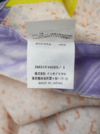 ISSEY MIYAKE イッセイミヤケ 23SS TANGIBLE 変形 ドレープ ロングプリントワンピース 1