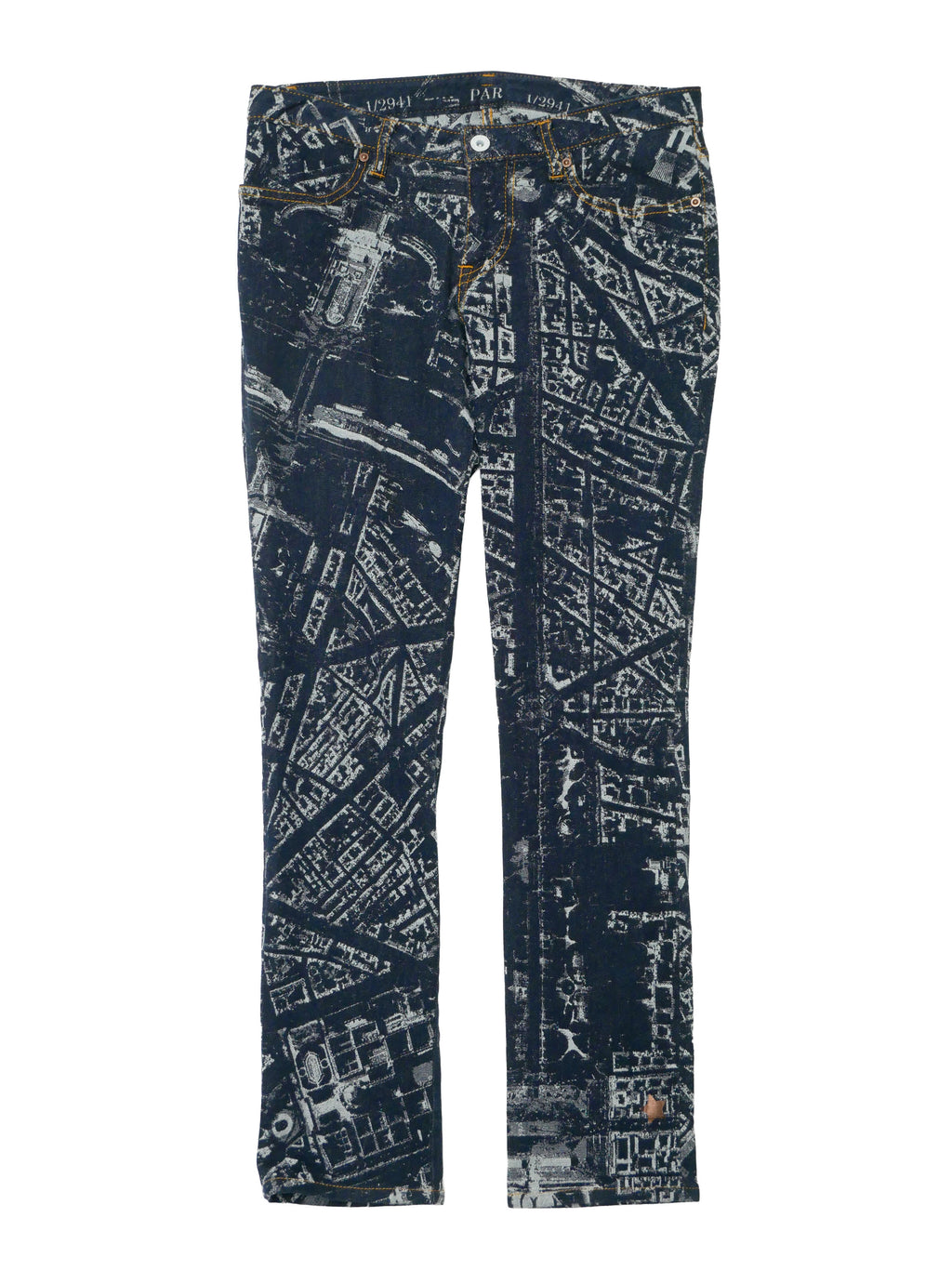 ISSEY MIYAKE イッセイミヤケ CITYSCAPE DENIM PARIS デニムパンツ ジーンズ 1 インディゴ