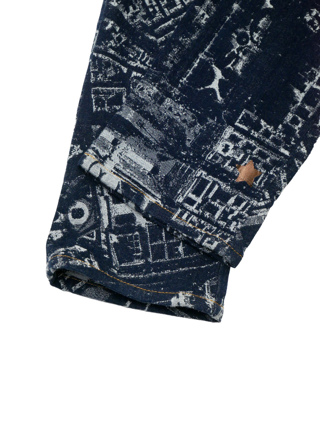ISSEY MIYAKE イッセイミヤケ CITYSCAPE DENIM PARIS デニムパンツ ジーンズ 1 インディゴ