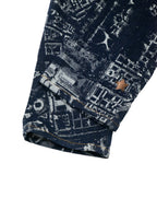 ISSEY MIYAKE イッセイミヤケ CITYSCAPE DENIM PARIS デニムパンツ ジーンズ 1 インディゴ