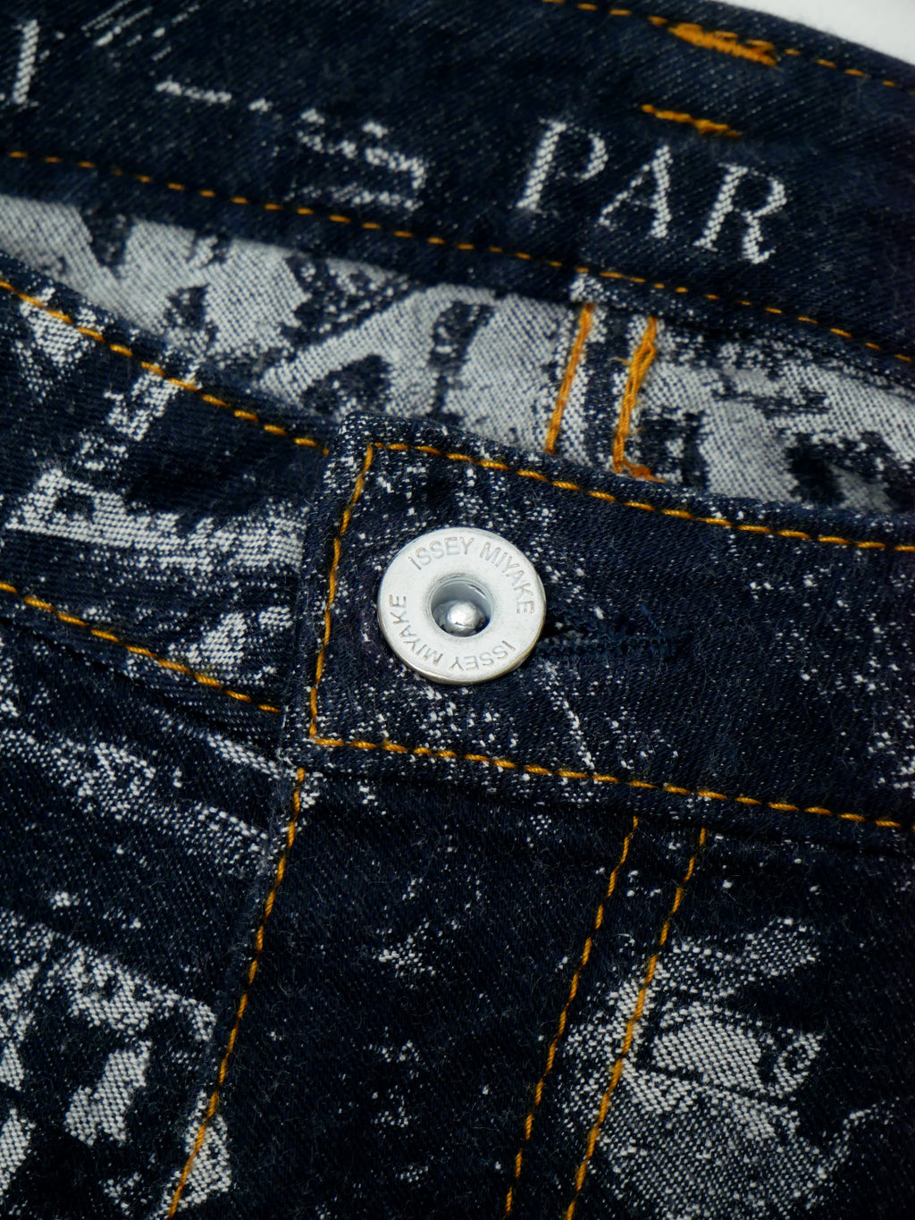 ISSEY MIYAKE イッセイミヤケ CITYSCAPE DENIM PARIS デニムパンツ ジーンズ 1 インディゴ