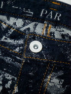 ISSEY MIYAKE イッセイミヤケ CITYSCAPE DENIM PARIS デニムパンツ ジーンズ 1 インディゴ