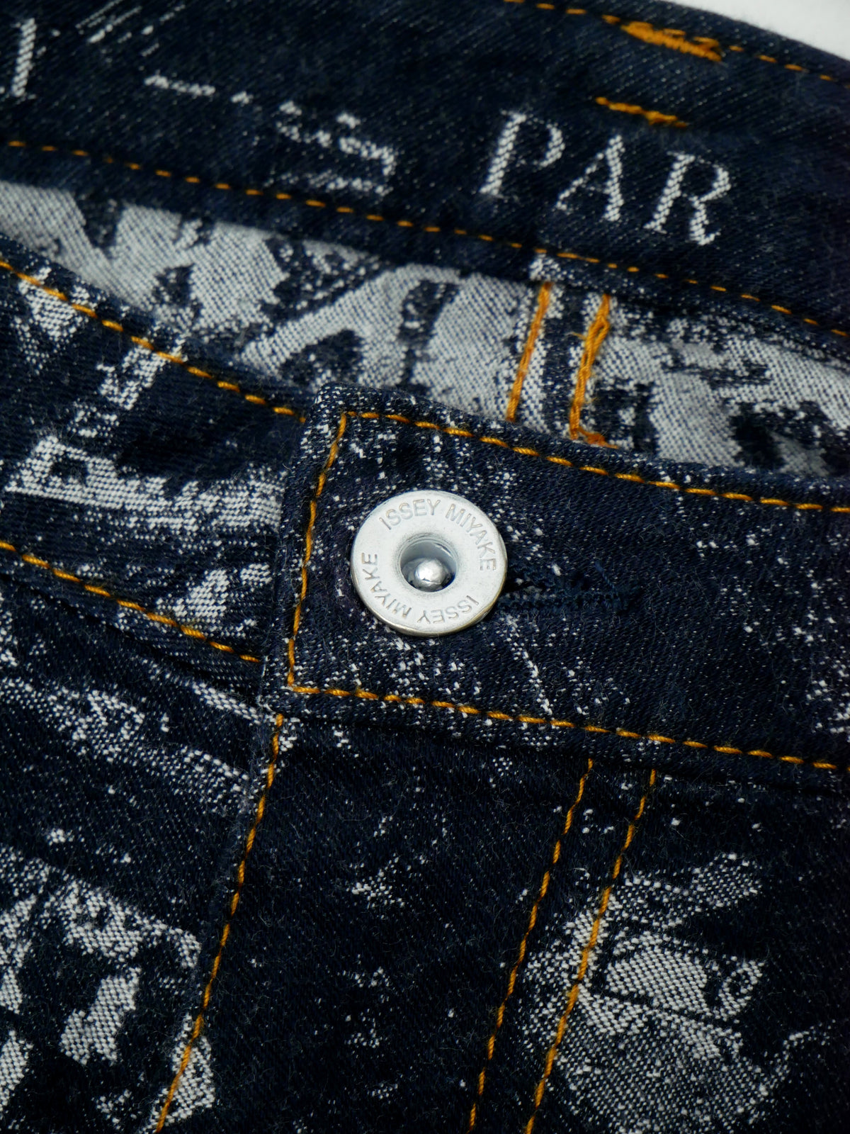 ISSEY MIYAKE イッセイミヤケ CITYSCAPE DENIM PARIS デニムパンツ ジーンズ 1 インディゴ
