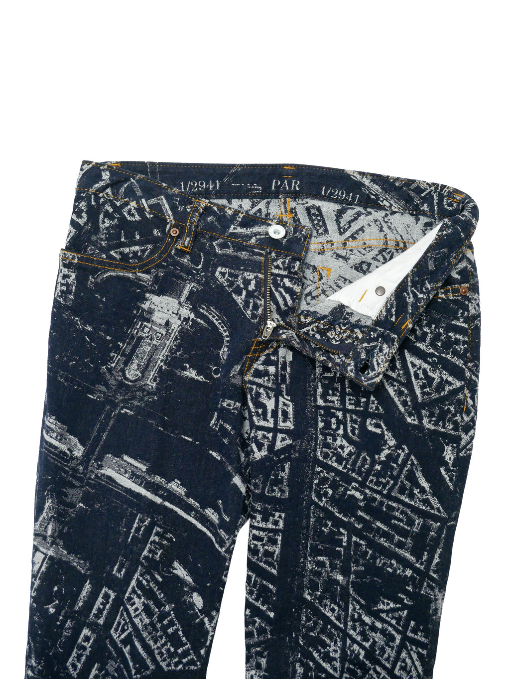 ISSEY MIYAKE イッセイミヤケ CITYSCAPE DENIM PARIS デニムパンツ ジーンズ 1 インディゴ