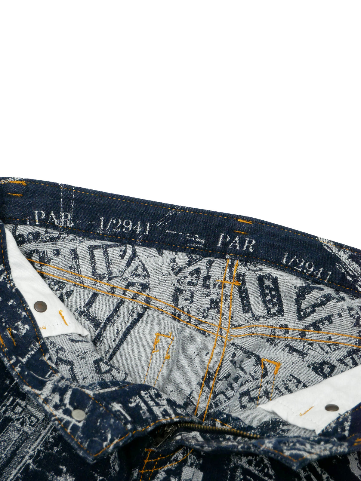 ISSEY MIYAKE イッセイミヤケ CITYSCAPE DENIM PARIS デニムパンツ ジーンズ 1 インディゴ
