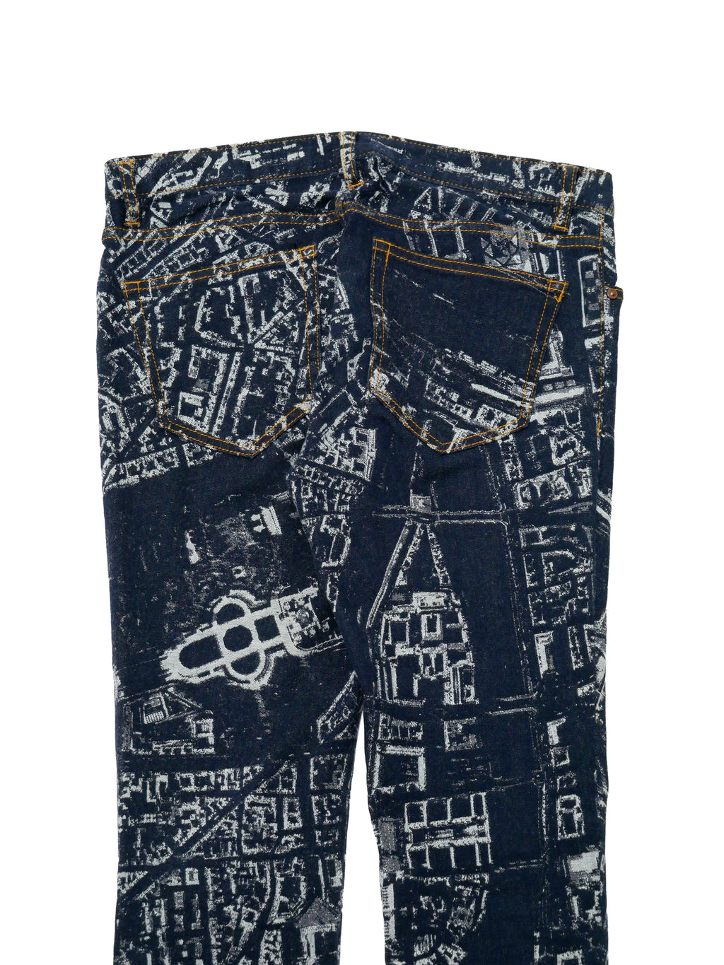 ISSEY MIYAKE イッセイミヤケ CITYSCAPE DENIM PARIS デニムパンツ ジーンズ 1 インディゴ