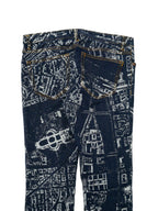 ISSEY MIYAKE イッセイミヤケ CITYSCAPE DENIM PARIS デニムパンツ ジーンズ 1 インディゴ