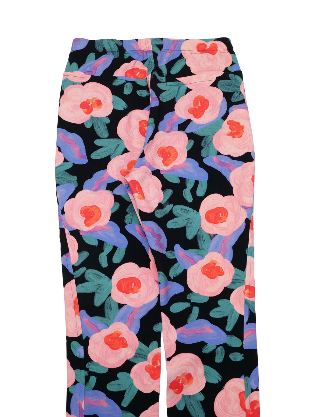 ISSEY MIYAKE イッセイミヤケ フラワープリント ストレッチ パンツ 1