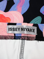 ISSEY MIYAKE イッセイミヤケ フラワープリント ストレッチ パンツ 1