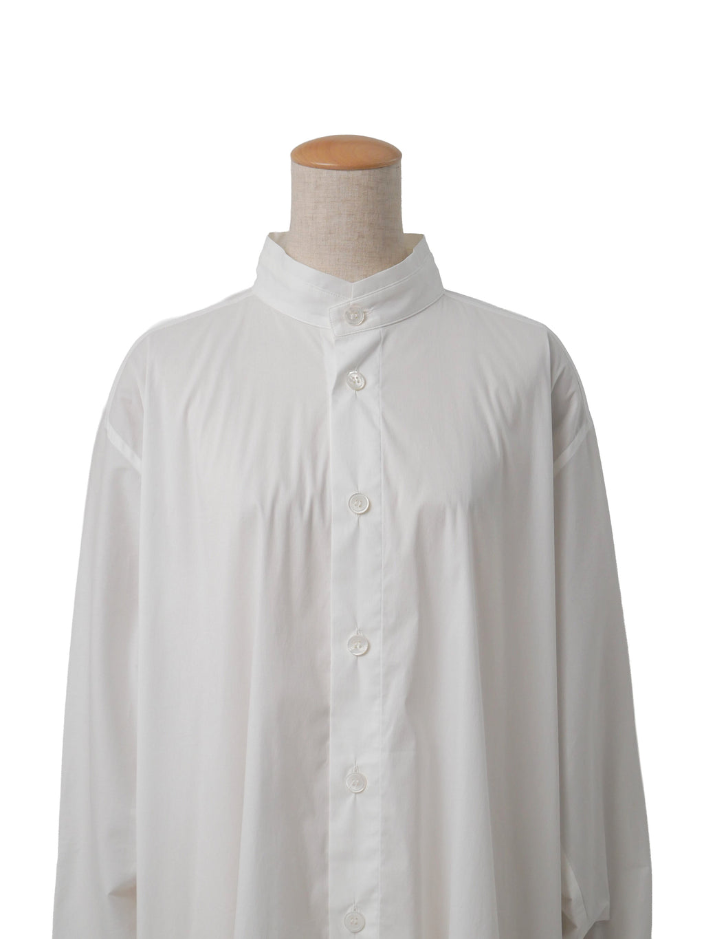 ISSEY MIYAKE イッセイミヤケ FINE SHIRT スタンドカラーシャツ 2 ホワイト