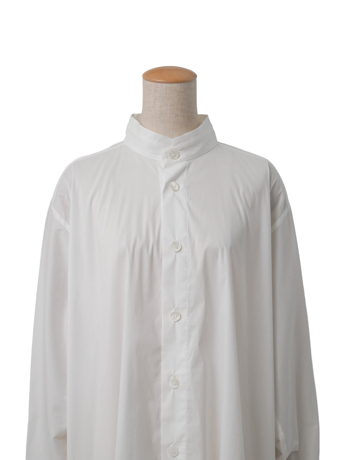ISSEY MIYAKE イッセイミヤケ FINE SHIRT スタンドカラーシャツ 2 ホワイト