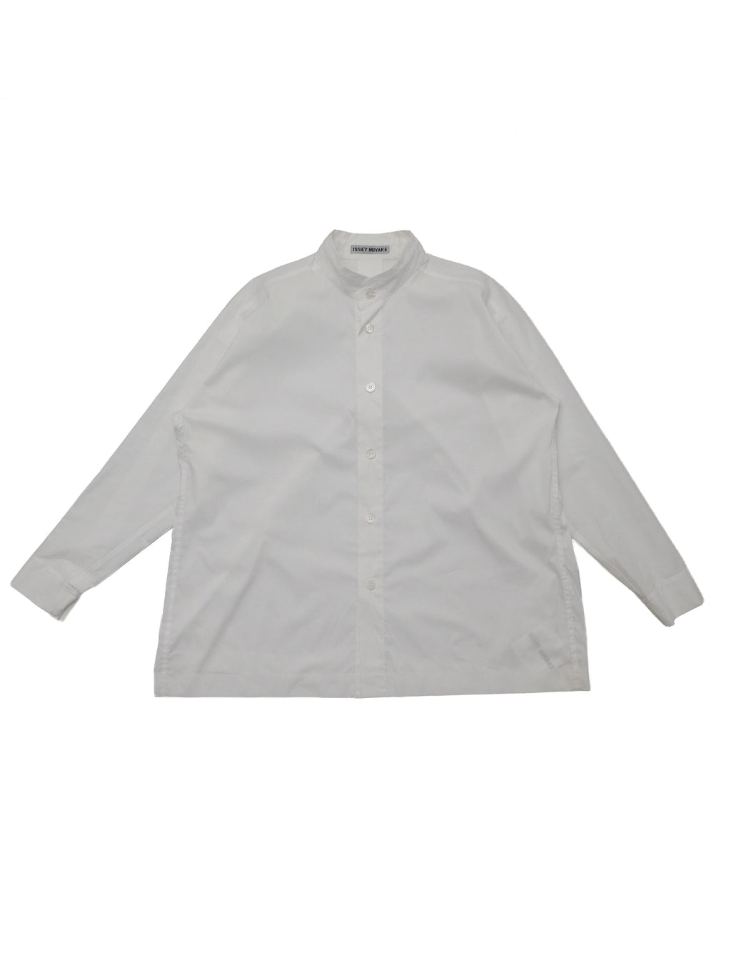 ISSEY MIYAKE イッセイミヤケ FINE SHIRT スタンドカラーシャツ 2 ホワイト