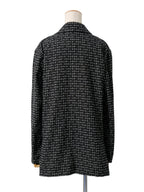 ISSEY MIYAKE イッセイミヤケ ロゴ テーラードジャケット 2 ブラック
