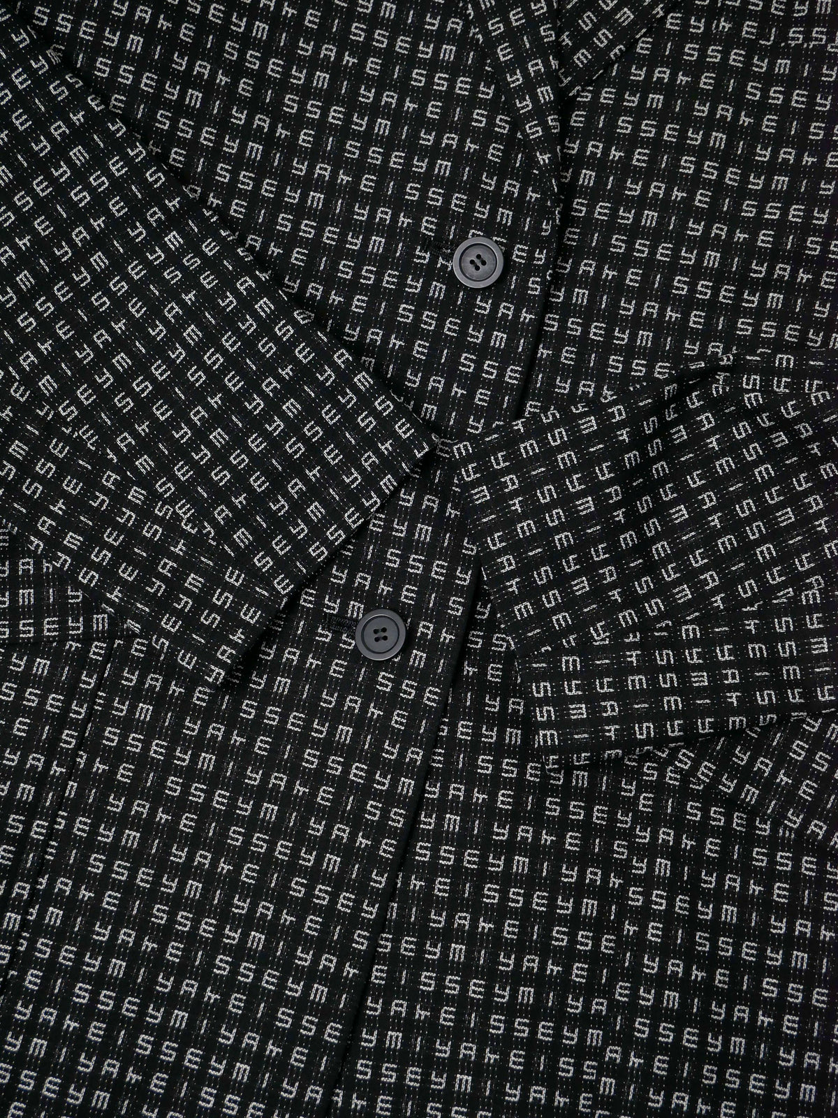 ISSEY MIYAKE イッセイミヤケ ロゴ テーラードジャケット 2 ブラック