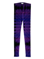 ISSEY MIYAKE イッセイミヤケ ベロア レギンス パンツ 2 パープル×ブラック