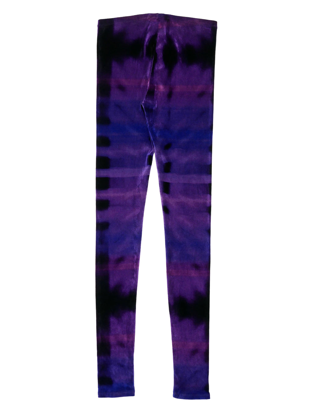 ISSEY MIYAKE イッセイミヤケ ベロア レギンス パンツ 2 パープル×ブラック