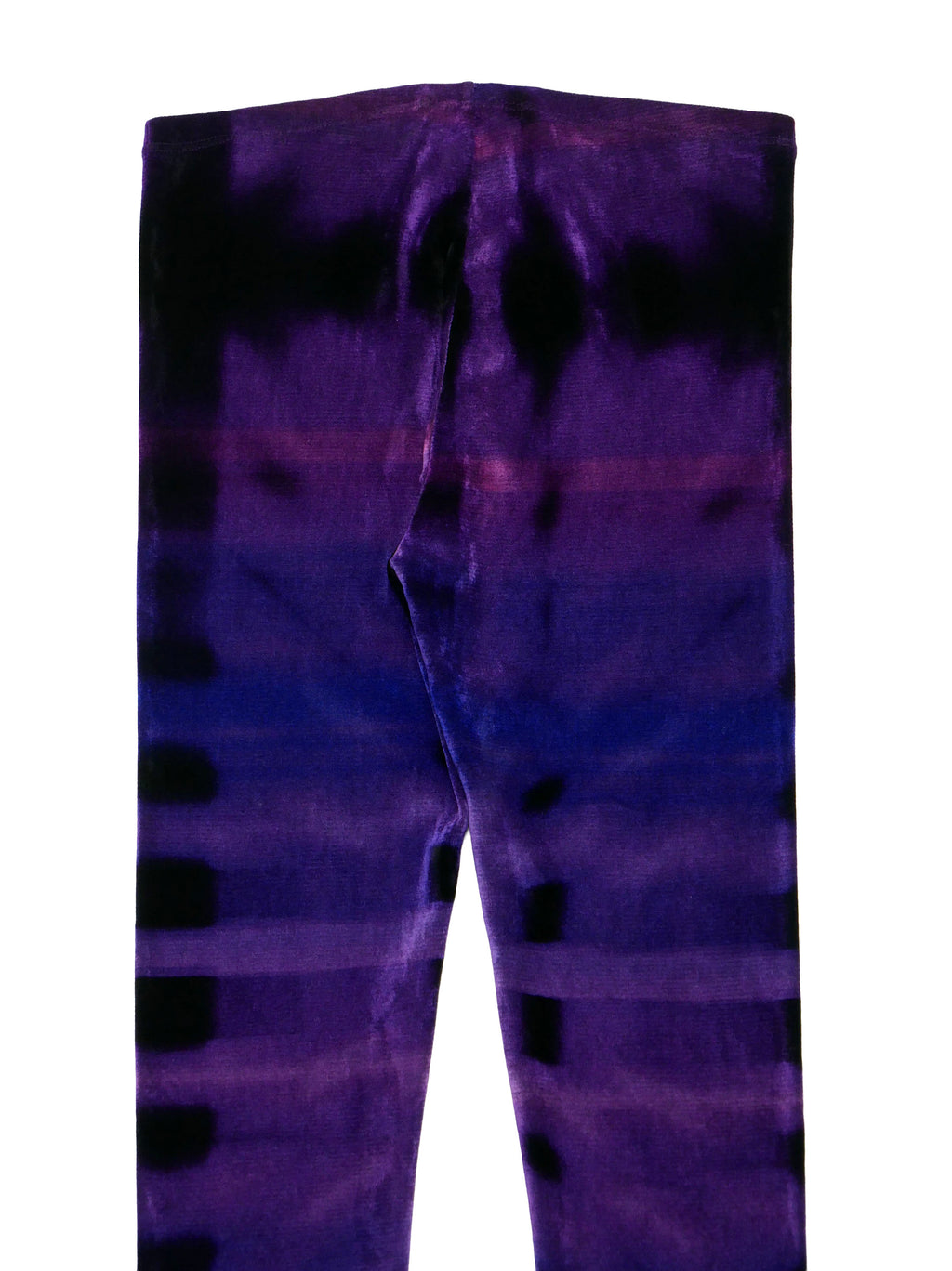ISSEY MIYAKE イッセイミヤケ ベロア レギンス パンツ 2 パープル×ブラック