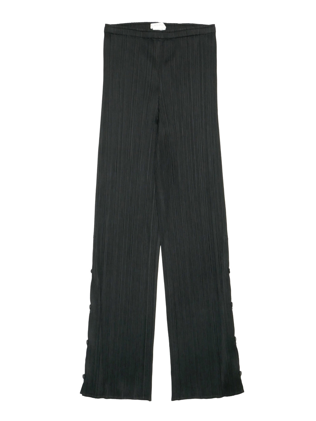 PLEATS PLEASE ISSEY MIYAKE プリーツプリーズ サイドボタン パンツ 3 ブラック