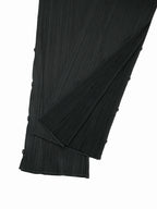 PLEATS PLEASE ISSEY MIYAKE プリーツプリーズ サイドボタン パンツ 3 ブラック