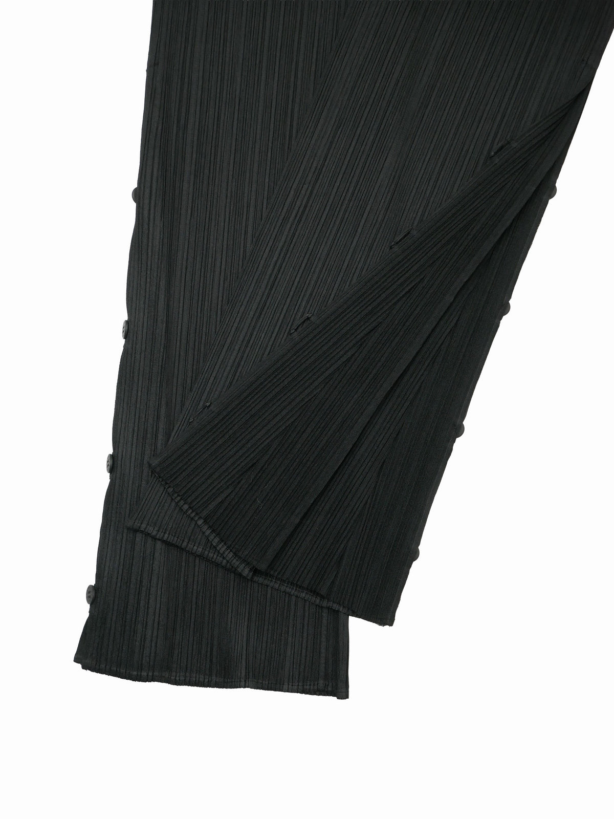 PLEATS PLEASE ISSEY MIYAKE プリーツプリーズ サイドボタン パンツ 3 ブラック