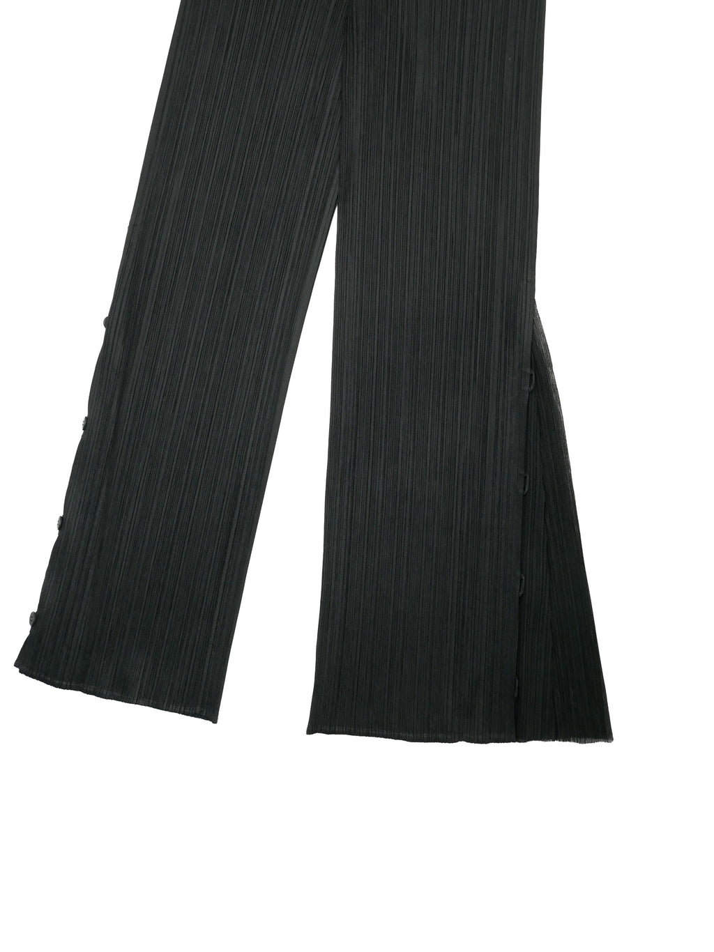 PLEATS PLEASE ISSEY MIYAKE プリーツプリーズ サイドボタン パンツ 3 ブラック