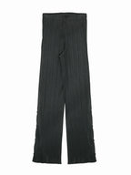 PLEATS PLEASE ISSEY MIYAKE プリーツプリーズ サイドボタン パンツ 3 ブラック