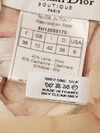 Christian Dior by John Galliano ディオール ガリアーノ期 ノースリーブ ニットセーター+シルクストール 38