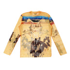 90s Jean Paul GAULTIER HOMME ジャンポールゴルチエ パワーネット トップス 48 イエロー