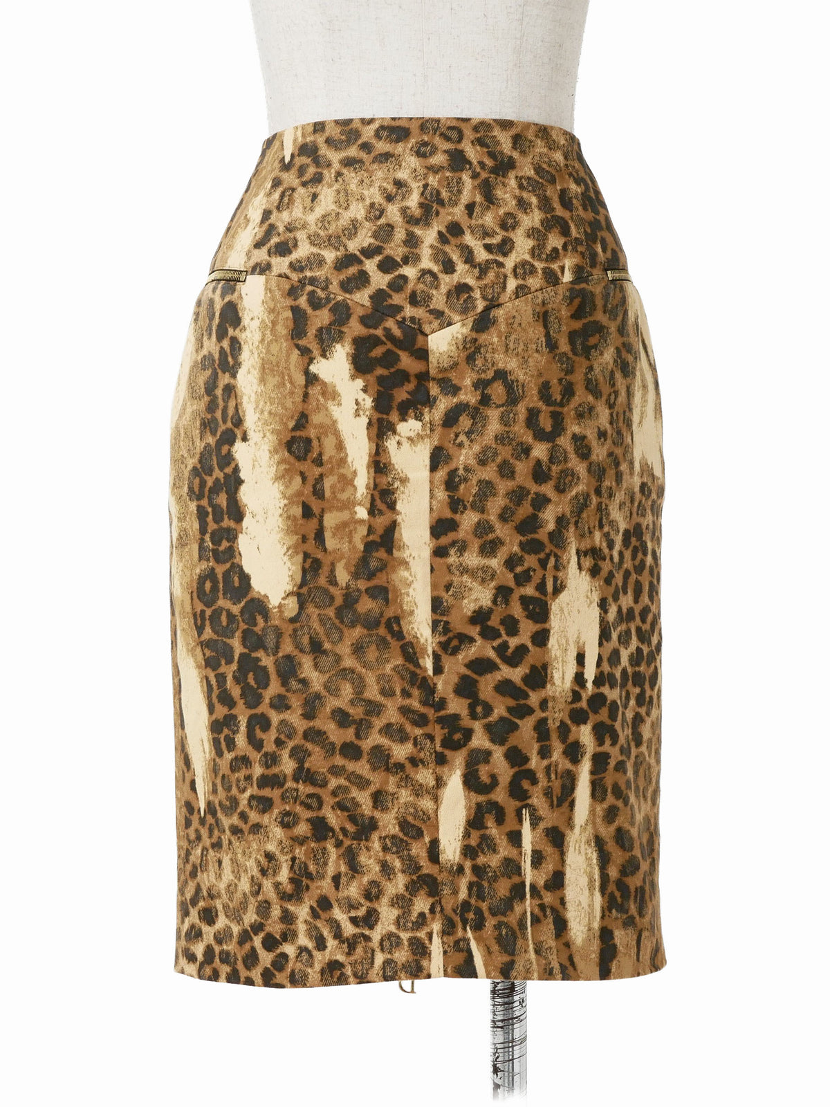 Christian Dior by John Galliano Dior Galliano Era Leopard Print Set-up Jacket + Skirt 40
