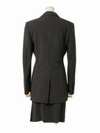 Christian Dior by John Galliano Dior Galliano Era Setup Jacket + Skirt 38/40 Brown