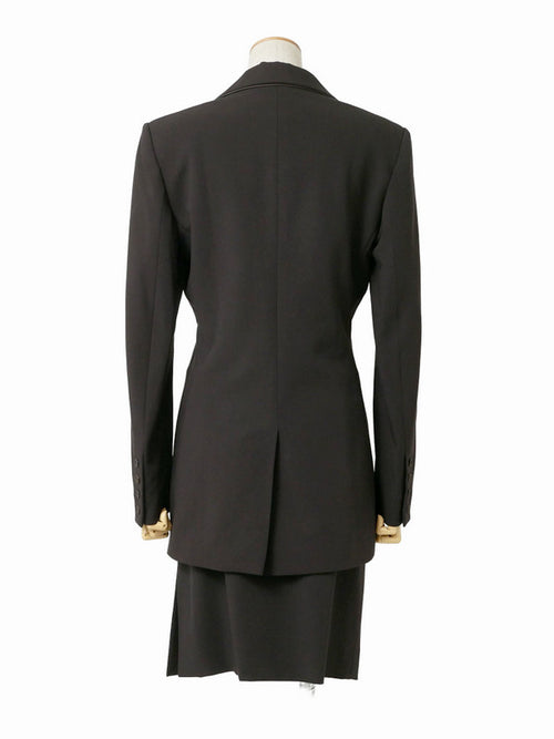Christian Dior by John Galliano ディオール ガリアーノ期 セットアップ ジャケット+スカート 38/40 ブラウン