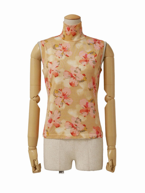 Christian Dior by John Galliano ディオール ガリアーノ期 ノースリーブ ニットセーター+シルクストール 38
