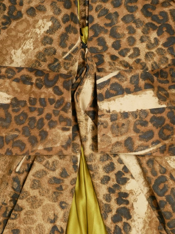Christian Dior by John Galliano Dior Galliano Era Leopard Print Set-up Jacket + Skirt 40