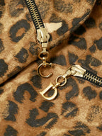 Christian Dior by John Galliano Dior Galliano Era Leopard Print Set-up Jacket + Skirt 40