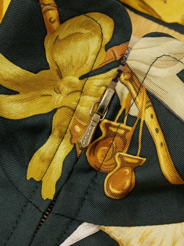 VINTAGE HERMES La Danse Ballerina Silk Vest 42 Green