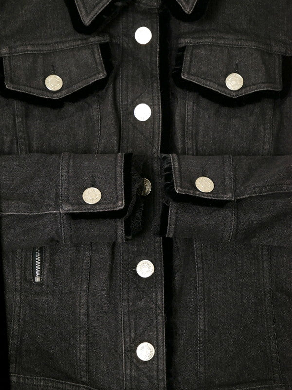 Christian Dior by John Galliano Dior Galliano Era Black Denim Jacket + Skirt 38/36