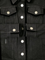 Christian Dior by John Galliano Dior Galliano Era Black Denim Jacket + Skirt 38/36
