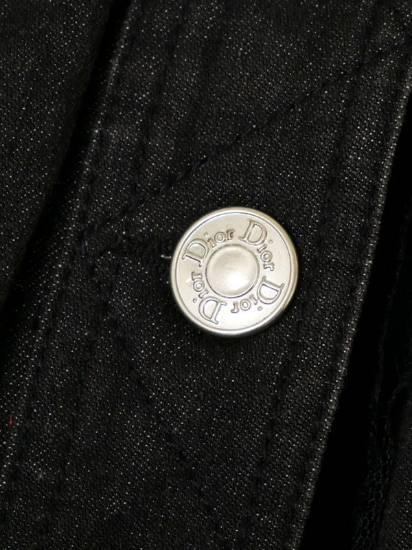 Christian Dior by John Galliano Dior Galliano Era Black Denim Jacket + Skirt 38/36
